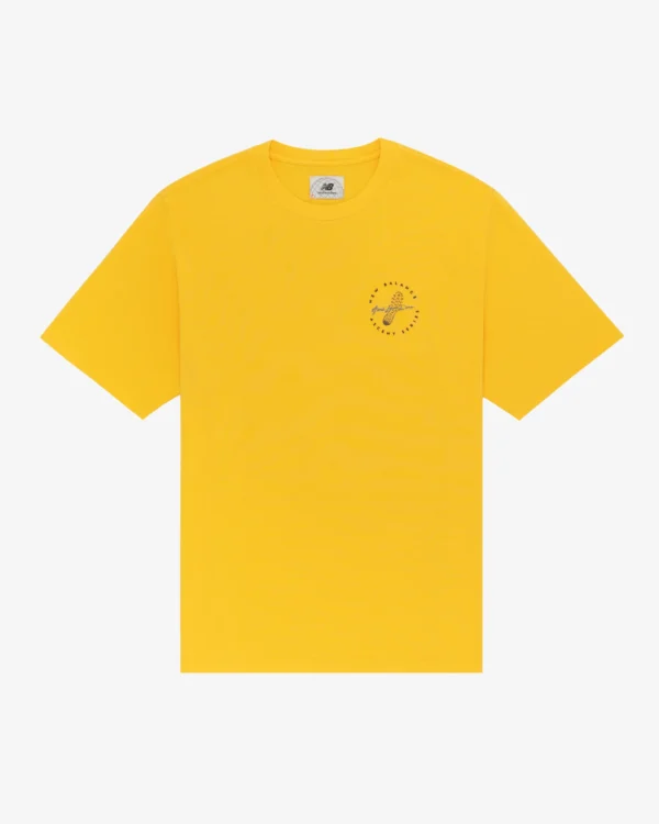 ALD New Balance Garment Dyed Logo Yellow Tee
