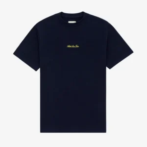 Embroidered Logo Navy Blue Tee