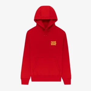 Stacked Logo Red Hoodie