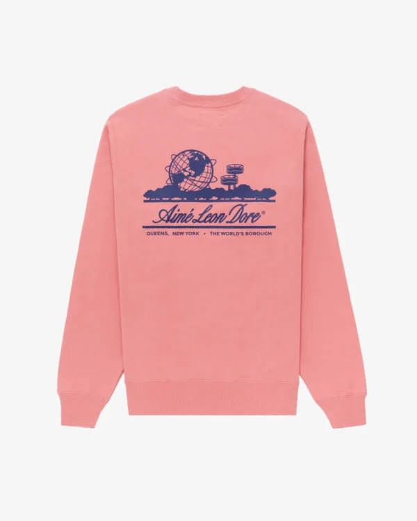 Unisphere Crewneck Pink Sweatshirt