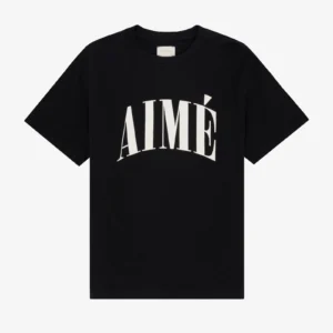 Aimé Slub Black Tee