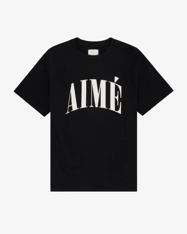 Aimé Slub Black Tee