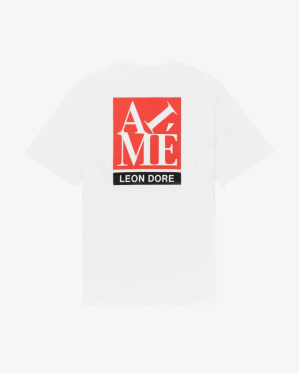 Block Logo White Tee