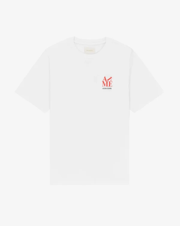 Block Logo White Tee