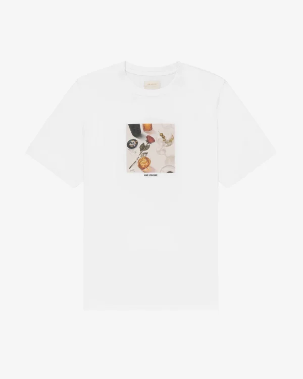 Dinner Scene White Tee