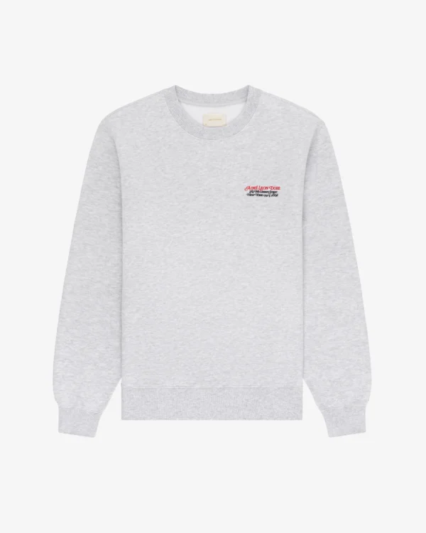 Monogram Crewneck Grey Sweatshirt