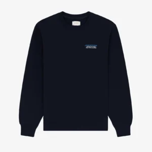 Monogram Crewneck Navy Sweatshirt