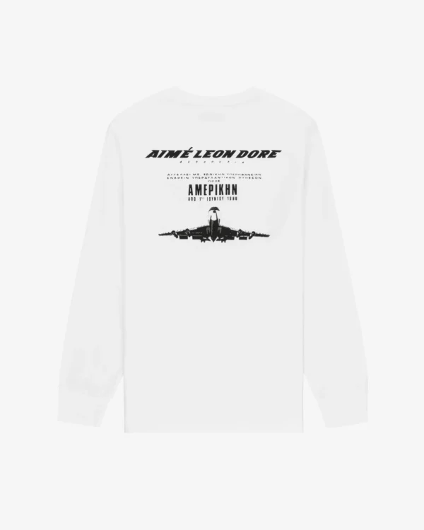 Transatlantic Long-Sleeve White Tee