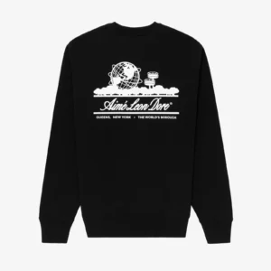 Unisphere Crewneck Black Sweatshirt